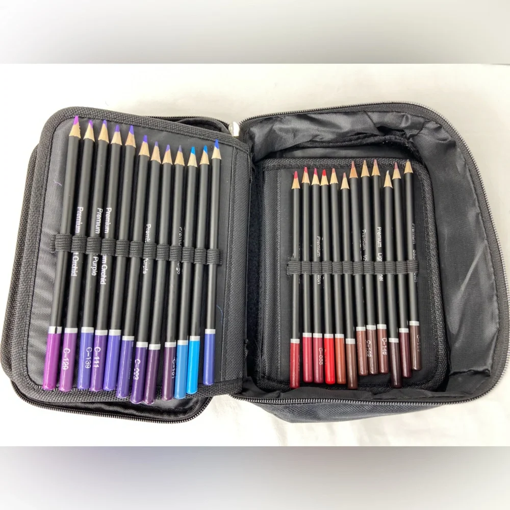 72 Color Pencils with Sharpening equipment‎ in a Zipper Pouch